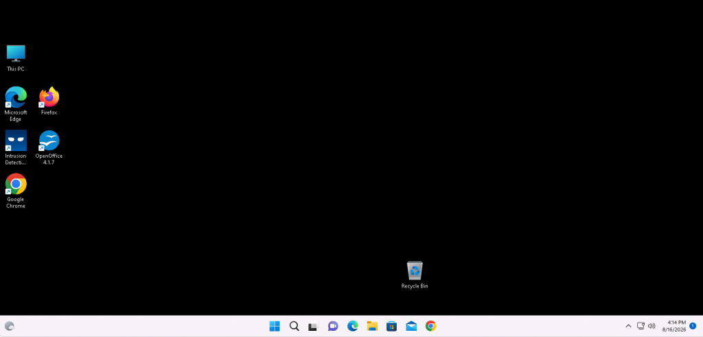 A Windows cloud desktop as it appears in a web browser, with no toolbar or buttons visible